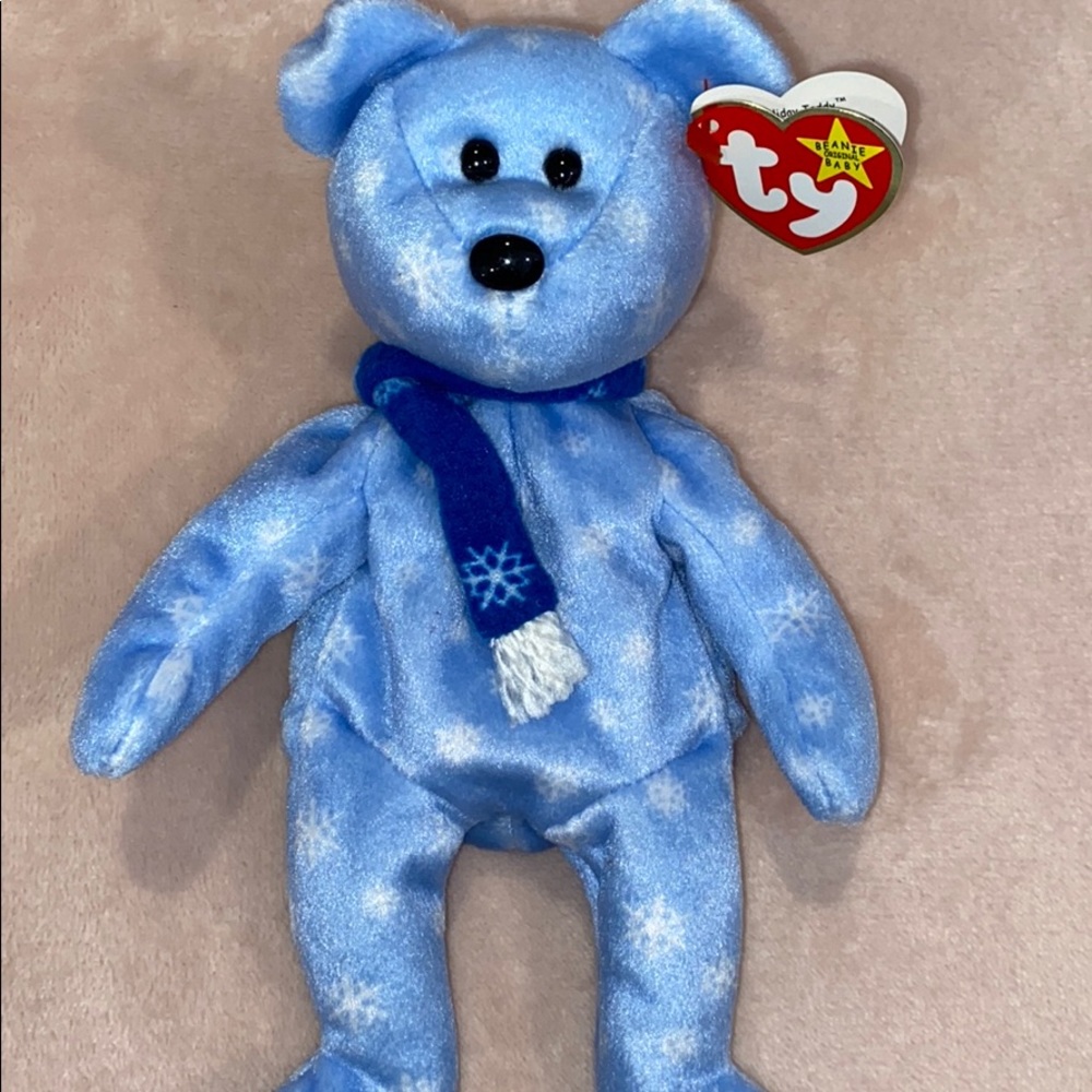 RARE 1999 HOLIDAY TEDDY TY BEANIE BABY